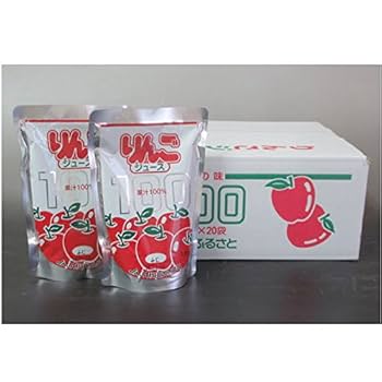 秋田産　りんごジュース　果汁100% のむりんご　4箱（80袋入り）送料込み！ Amazon.co.jp: JA全農秋田 のむりんご 秋田県産りんご(ふじ